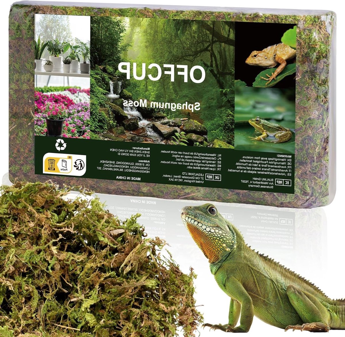 Premium Sphagnum Mos voor Terrarium - Natuurlijke Mos voor Reptielen, Orchideeën en Vleesetende Planten - Ideaal voor Tuin en Bloemen