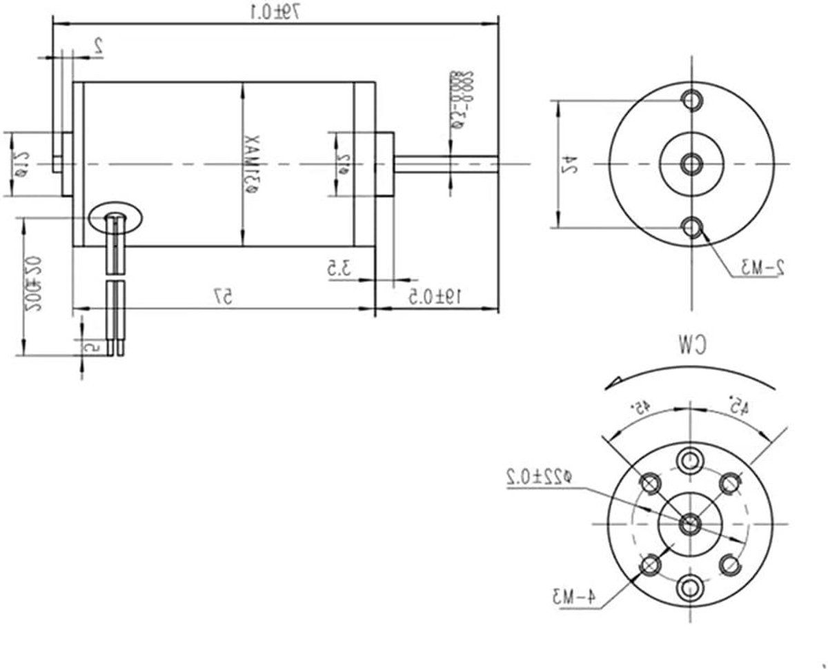 Gebuikte Motor - DC Motor - Modelbouw - Hoog Koppel - 12V 6500rpm - Zilver