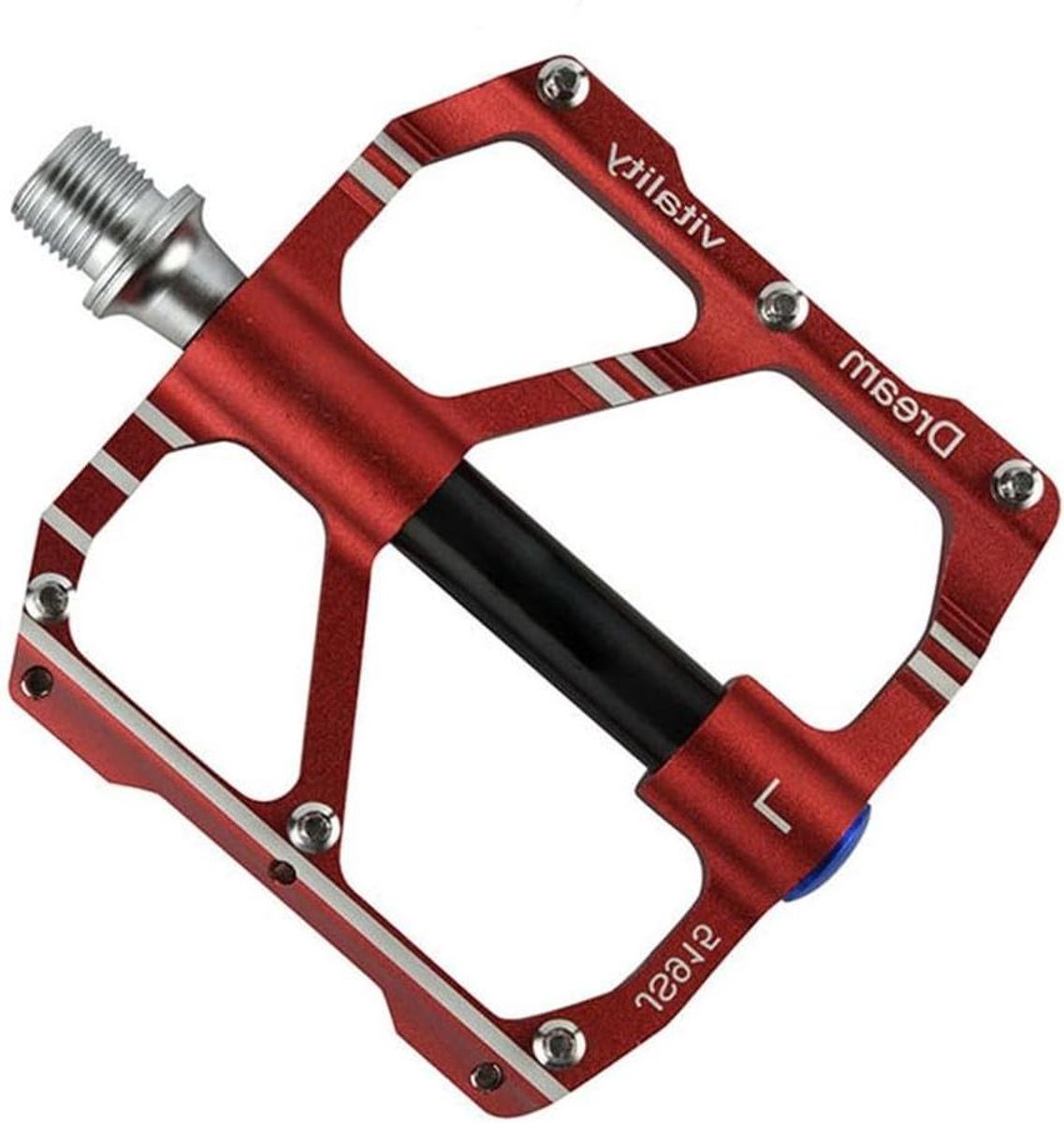 Fiets Pedalen - Vervangende Pedalen - Fietsen Verbeteren - Lagers met Drie Pelin - 118 mm - Rood