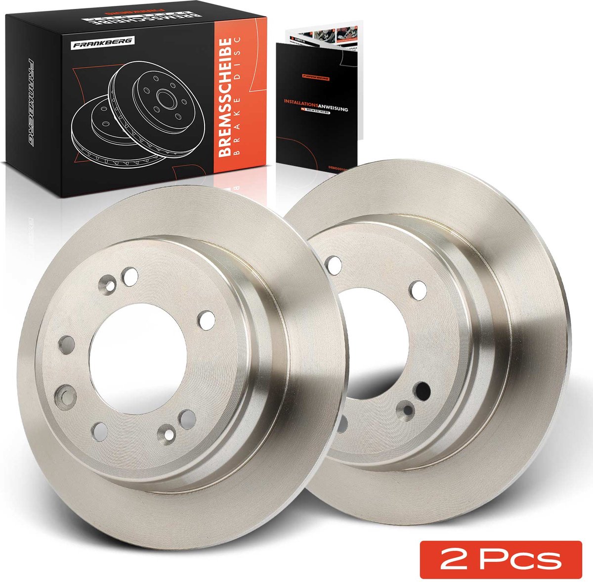 Frankberg 2x Remschijven Achteras voor Hyundai