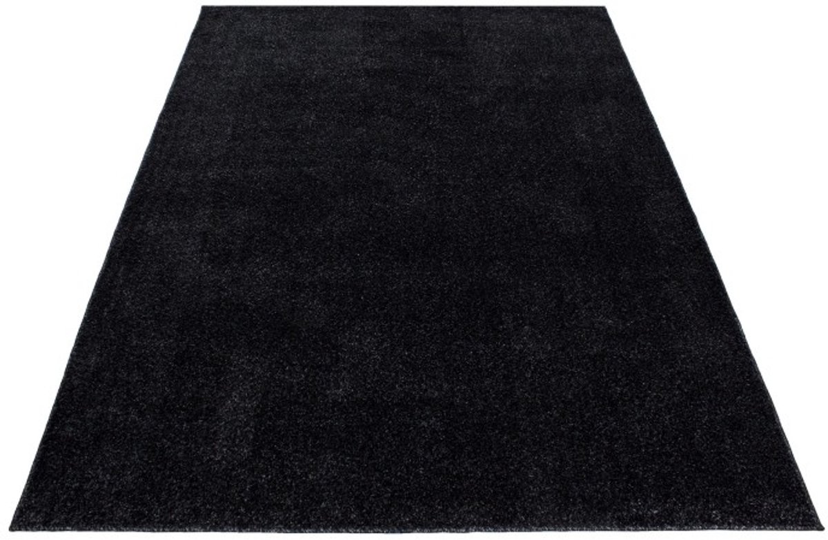 TapisTrend Designer tapijt Antraciet 80x250 cm Binnenkleed, antracietkleurig, voor de woonkamer, bohemian stijl, duurzaam en slijtvast, antislip