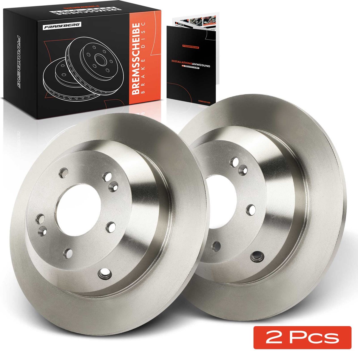 Frankberg 2x Remschijven Achteras voor Hyundai