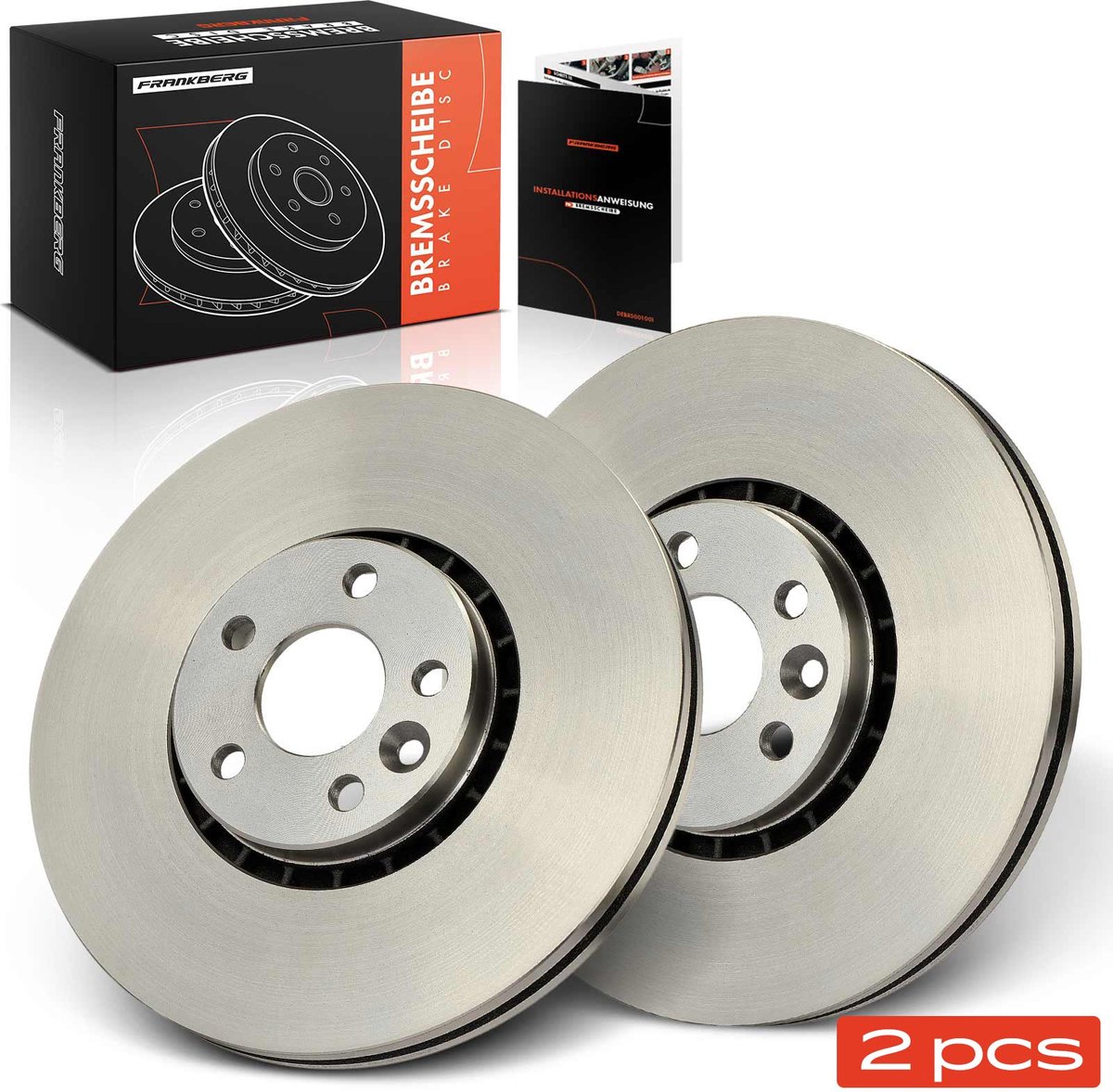 Frankberg 2x Remschijven Vooras voor Volvo XC60 156 XC60 I Van