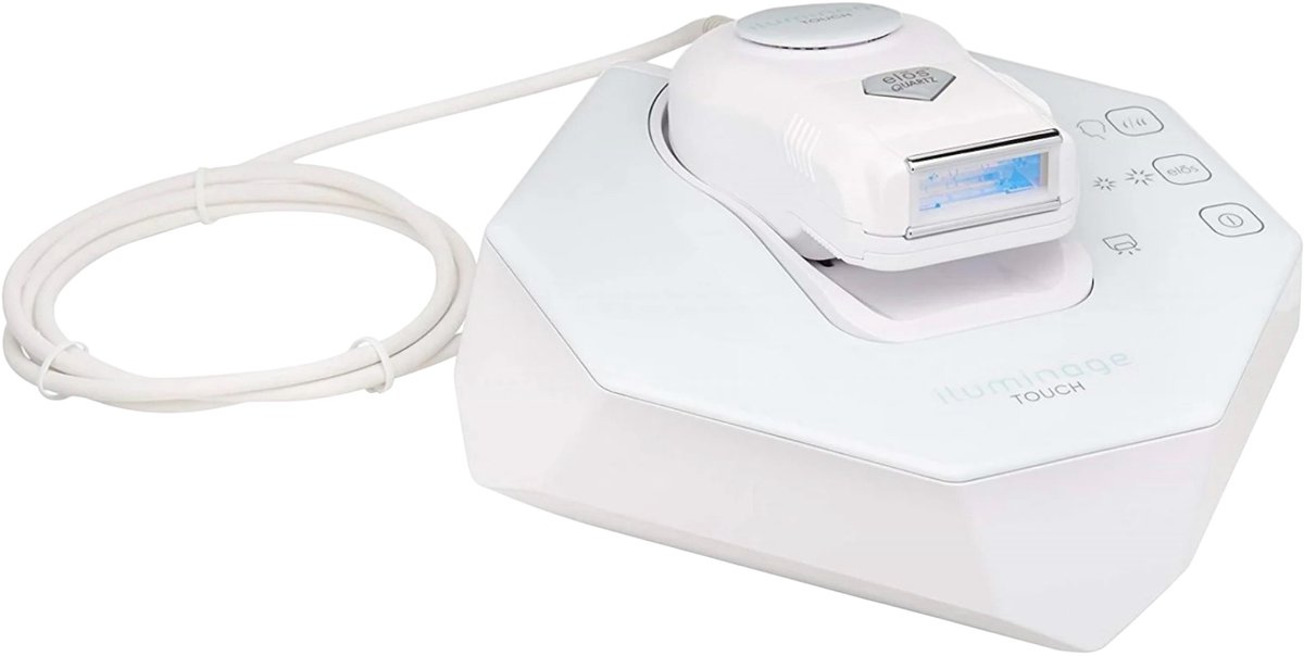 Iluminage Touch met 2 reserve IPL Elōs Quartz lampen- Permanent Hair Reduction System ( Gepatenteerde Dual Wave Technologie, IPL en Radiofrequentie)