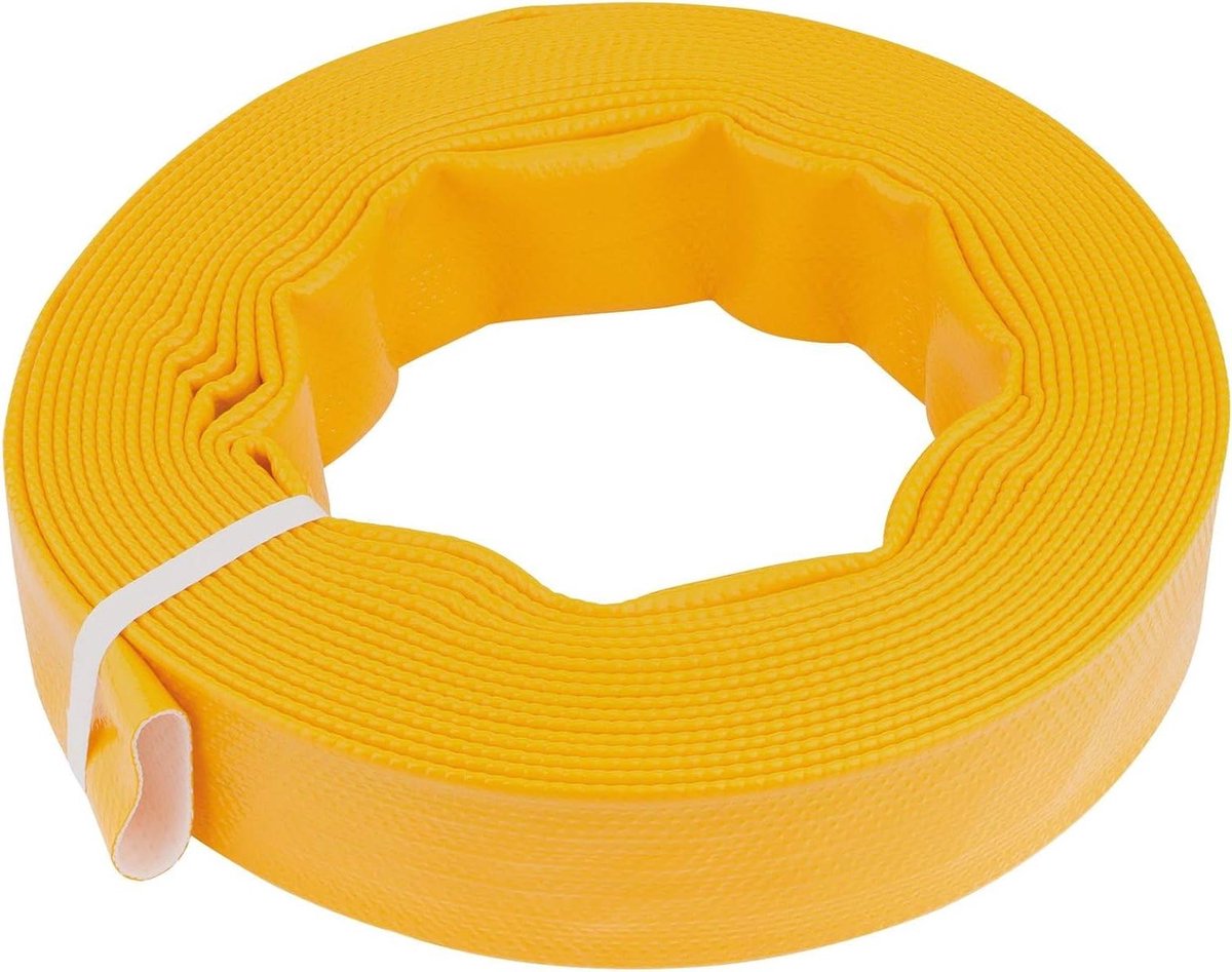 Platte slang - Tuinslang plat - Water geven - Versterkte voering - 10 m x 32 mm - Blauw