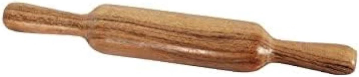 Houten Deegroller - Belan Roti - Deeg Uitrollen - Handgemaakt Massief Hout - 305 cm - Bruin