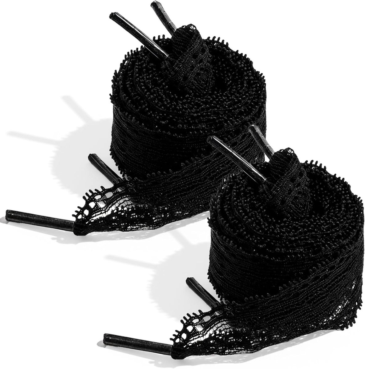 Dik en stijlvol platte veters voor sneakers en trainers, 120 cm lange zwarte veters voor dames, ideaal voor sport en casual gebruik