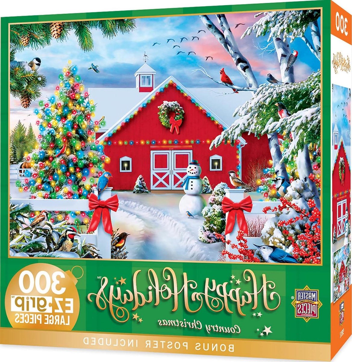 Legpuzzel - Kerstpuzzel - Ontspannen avond - Matte afwerking - 18x24 inch - Country Christmas