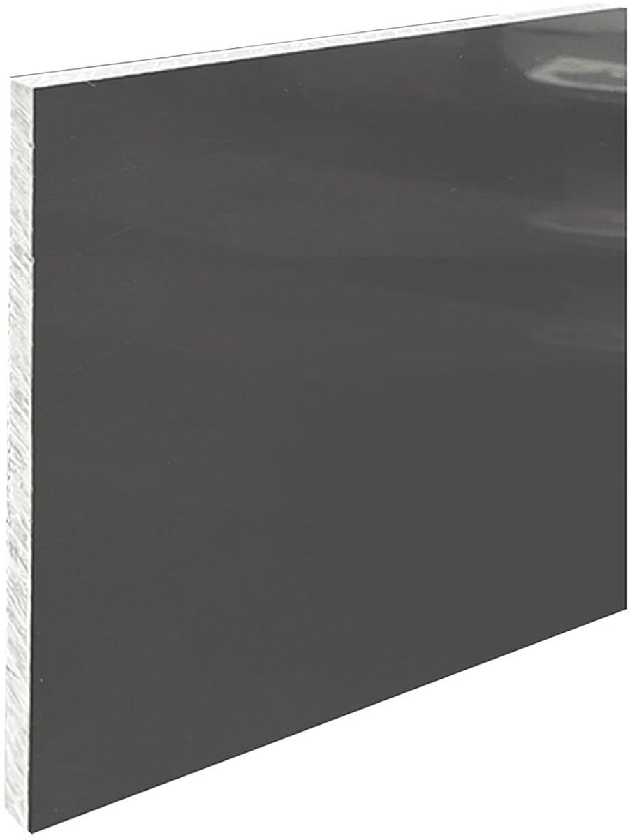 PVC Platen - Hardplastic Vellen - Projecten Maken - Stijf en Duurzaam - 10mm Dikte - Grijs