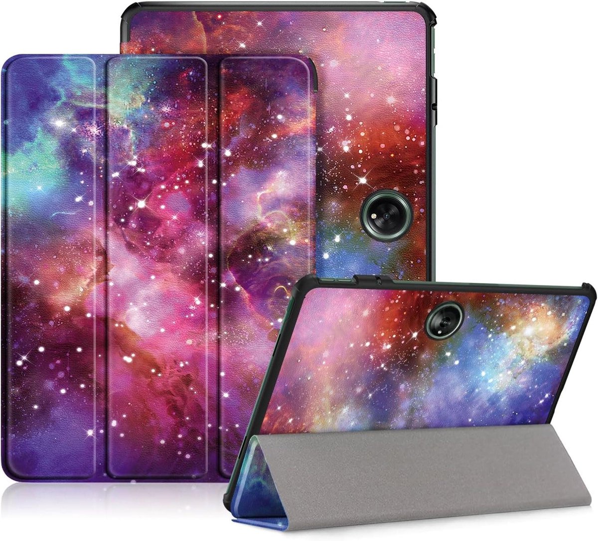 Beschermhoes Tablet - Hoes Tablet - Tablet Beschermen - Tri-Fold Standaard - 116 inch - Melkweg