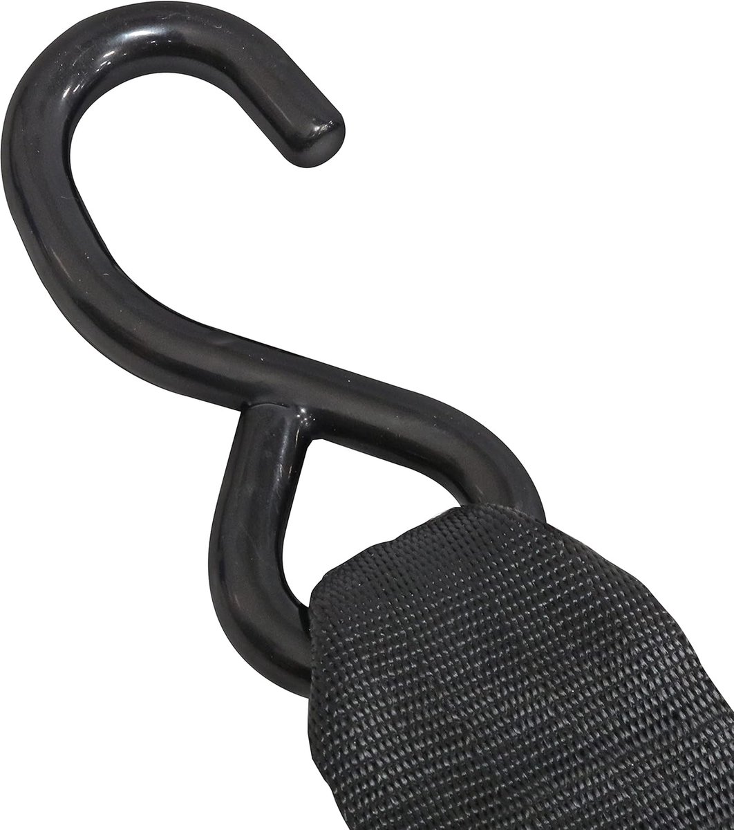 Intrekbare spiegelbinder - Spanband ratel - Snel lading zekeren - Rubberen grip ontgrendeling - 500 ponden limiet - Meerkleurig