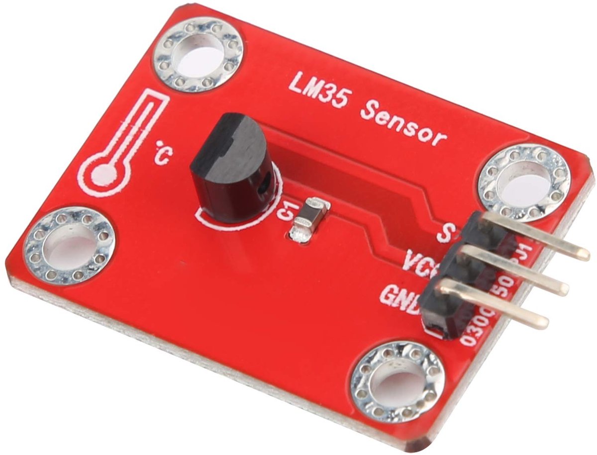 ONF3 - LM35 Temperatuursensor Module - Non-Infrarood Temperatuursensor - Geschikt voor Microbit - 3.3V-5VDC - DIY Sensormodule - Ideaal voor Stu...