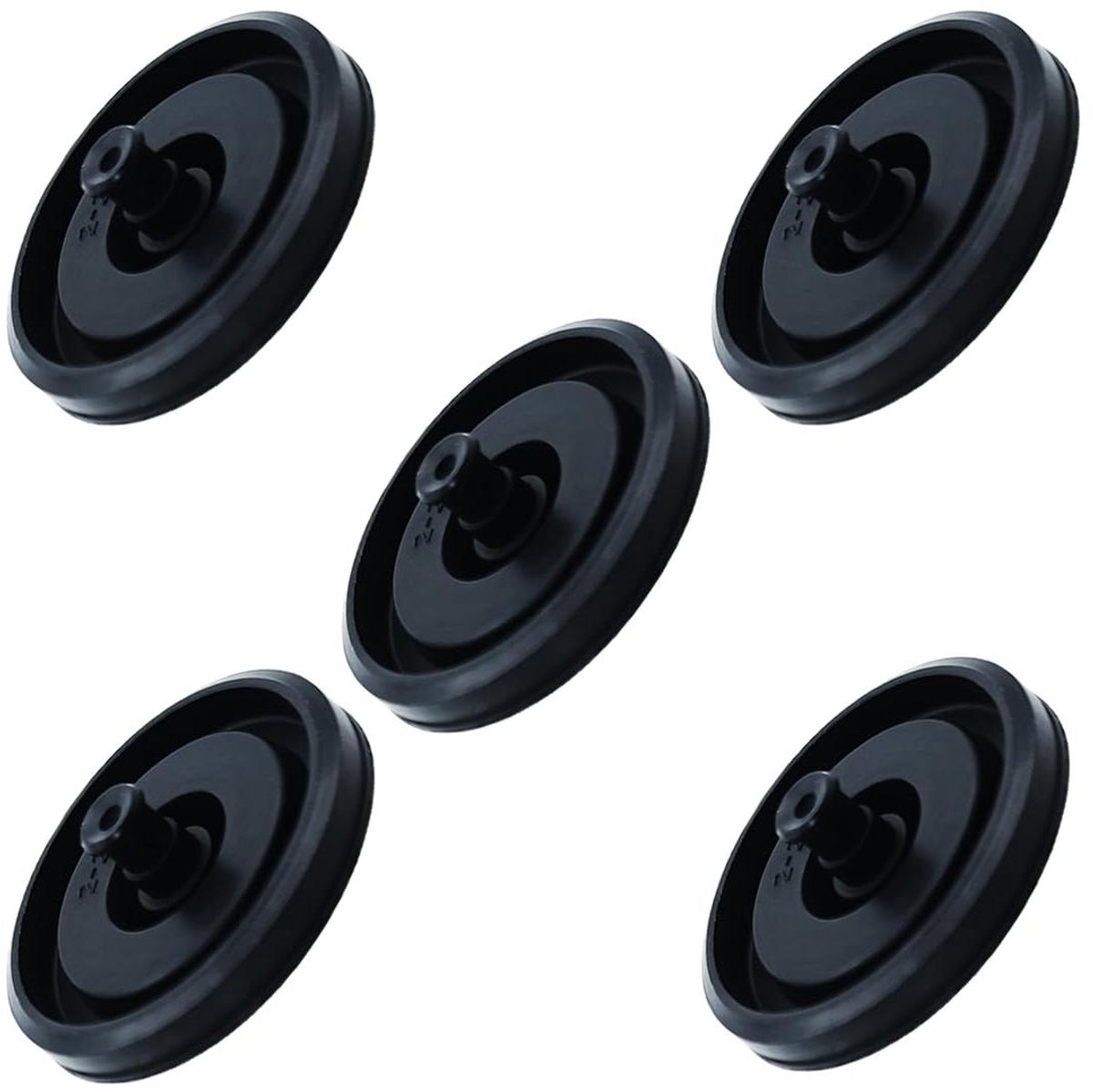 Toilet Vulklep Afdichting - Reparatieset Toilet - Lekpreventie - Toilet Repareren - Rubberen Membraan - 25x25x25 mm - Zwart