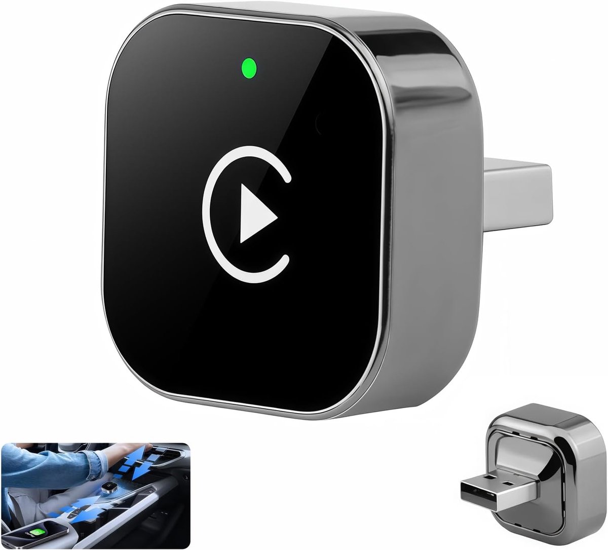 Car dongles - Wireless Carplay Adapter -voor universe phone -Carplay adapter-zwart
