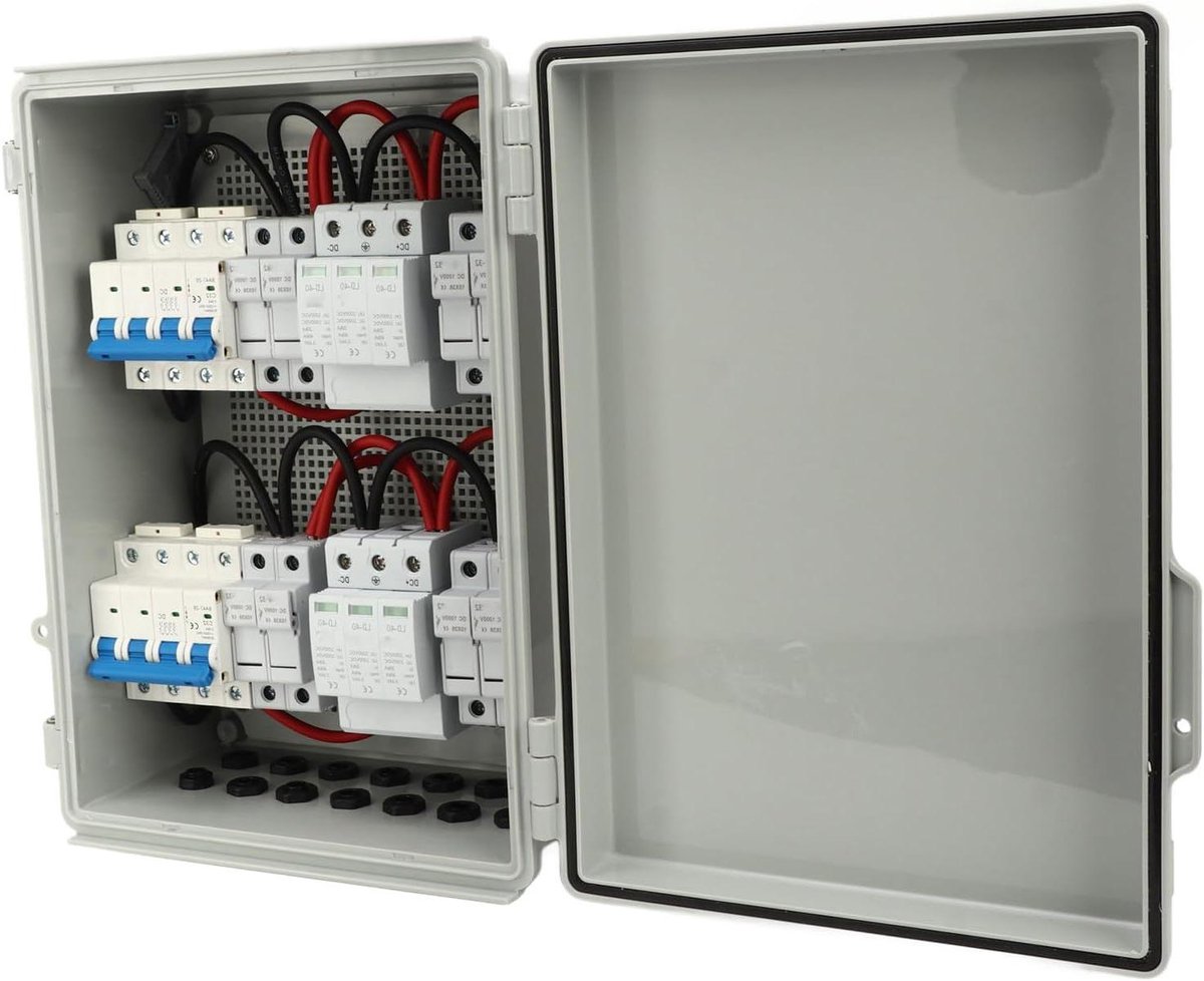 Zonne Combiner Box - PV Verdeeldoos - Zonnestelsel Beveiligen - 4 in 2 Uit