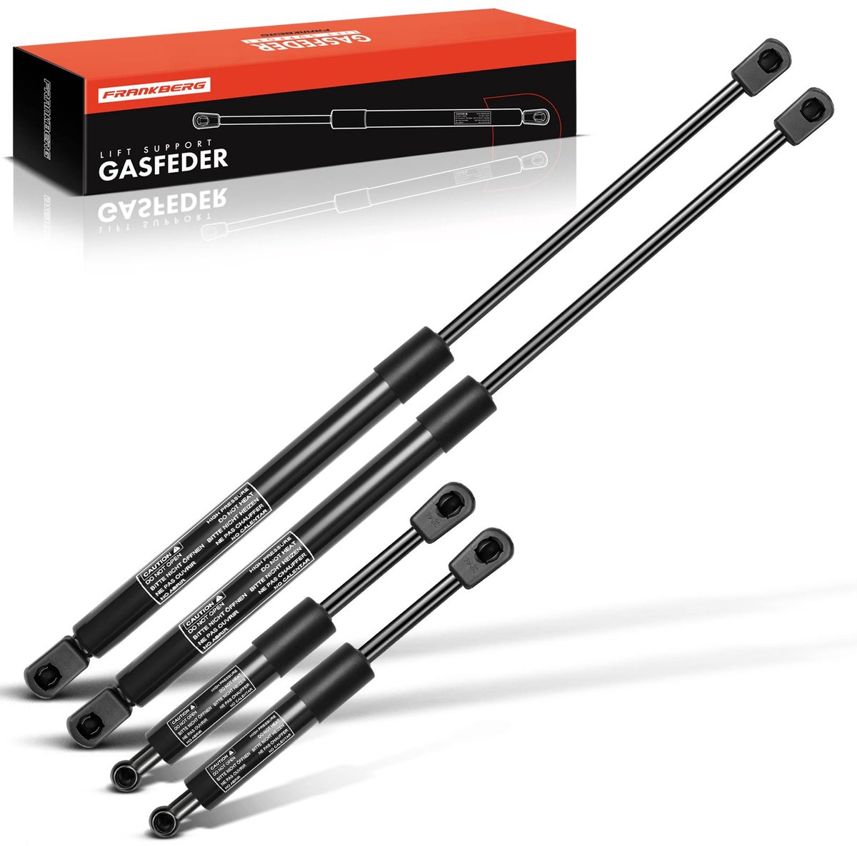 Frankberg 4x Gasveer Motorkap Achterklep voor Saab 9-3 Cabrio YS3D
