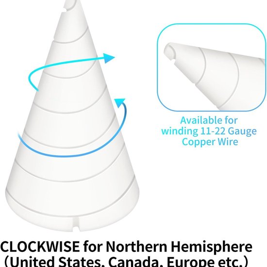 Elektrocultuur Koperen Tuinantenne - Gereedschap van koperdraad voor elektrocultuurtuinieren - Mal voor koperdraadantennes (2 stuks) van Merkloos	 — afbeelding 2