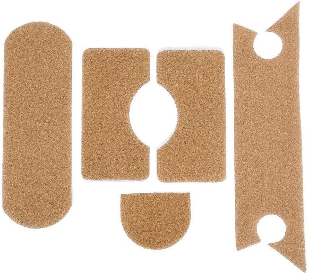 Helm Stickers - Helm Accessoires - Helm Personaliseren - Sterke Lijm - 5 stuks - Bruintinten