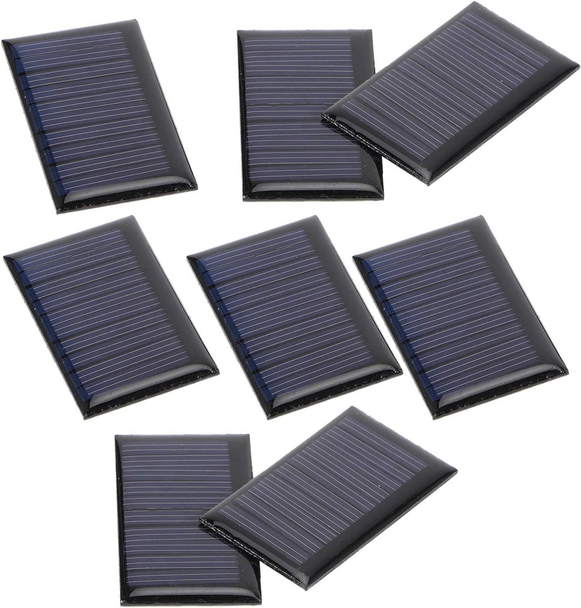 Mini Zonnepanelen - Zonnecellen Plaat - Doe-het-zelf Projecten - Compact Lichtgewicht - 5.3 x 3 cm - Zwart