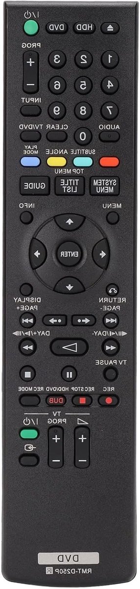 Vervangende Afstandsbediening voor Televisie Geschikt voor Diverse Sony Modellen zoals RMT-D247P en RMT-D250P met Gemakkelijke Toegang en Gebruiksvriendelijke Functies