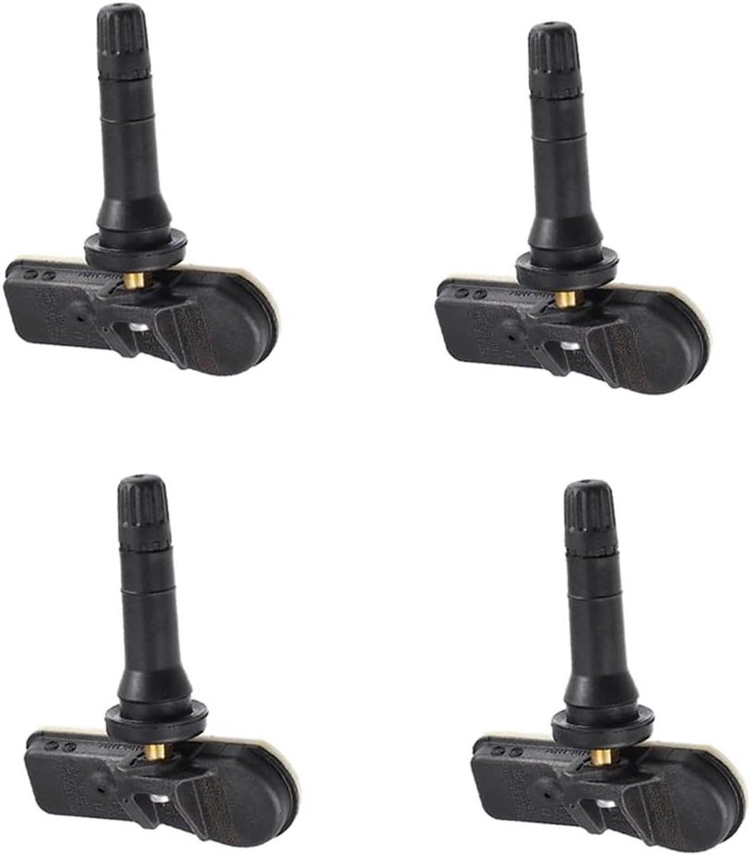 Bandenspanningssensoren - TPMS sensoren - Veilig Rijden - Duurzaam Materiaal - 4 Stuks - Zwart Wit
