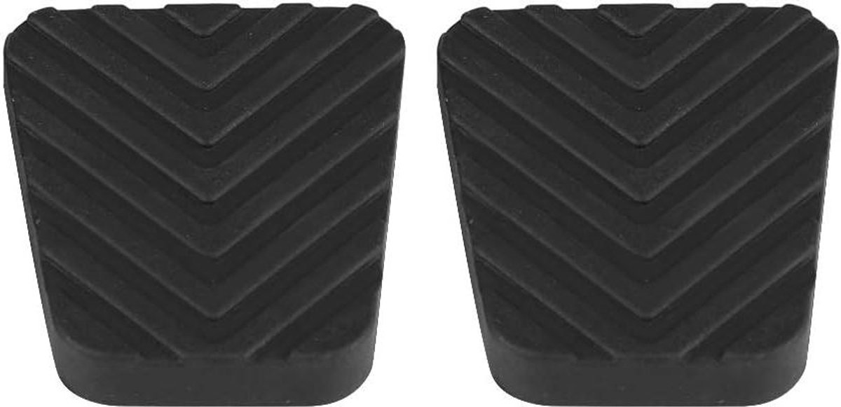 Pedaalrubber Set - Remhoes Koppeling - Auto Interieur Beschermen - Duurzaam Natuurlijk Rubber - 2 stuks - Zwart