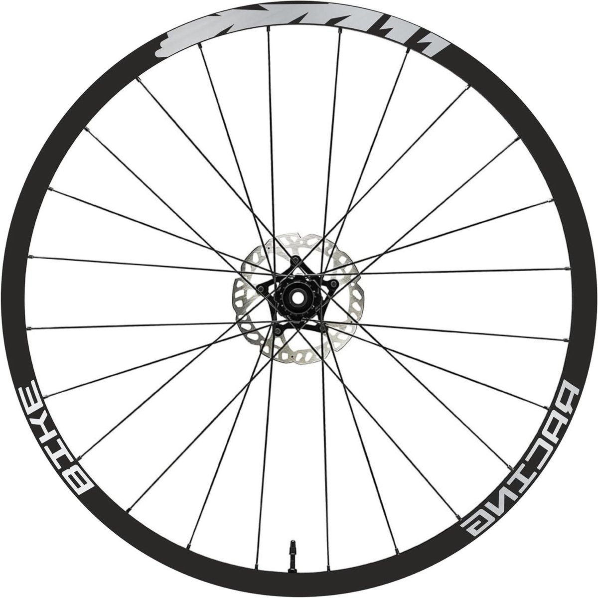 Velgenstickers Fiets - Fietsstickers Velg - Fiets Personaliseren - Zelfklevend Vinyl - 26-29 inch - Zilver