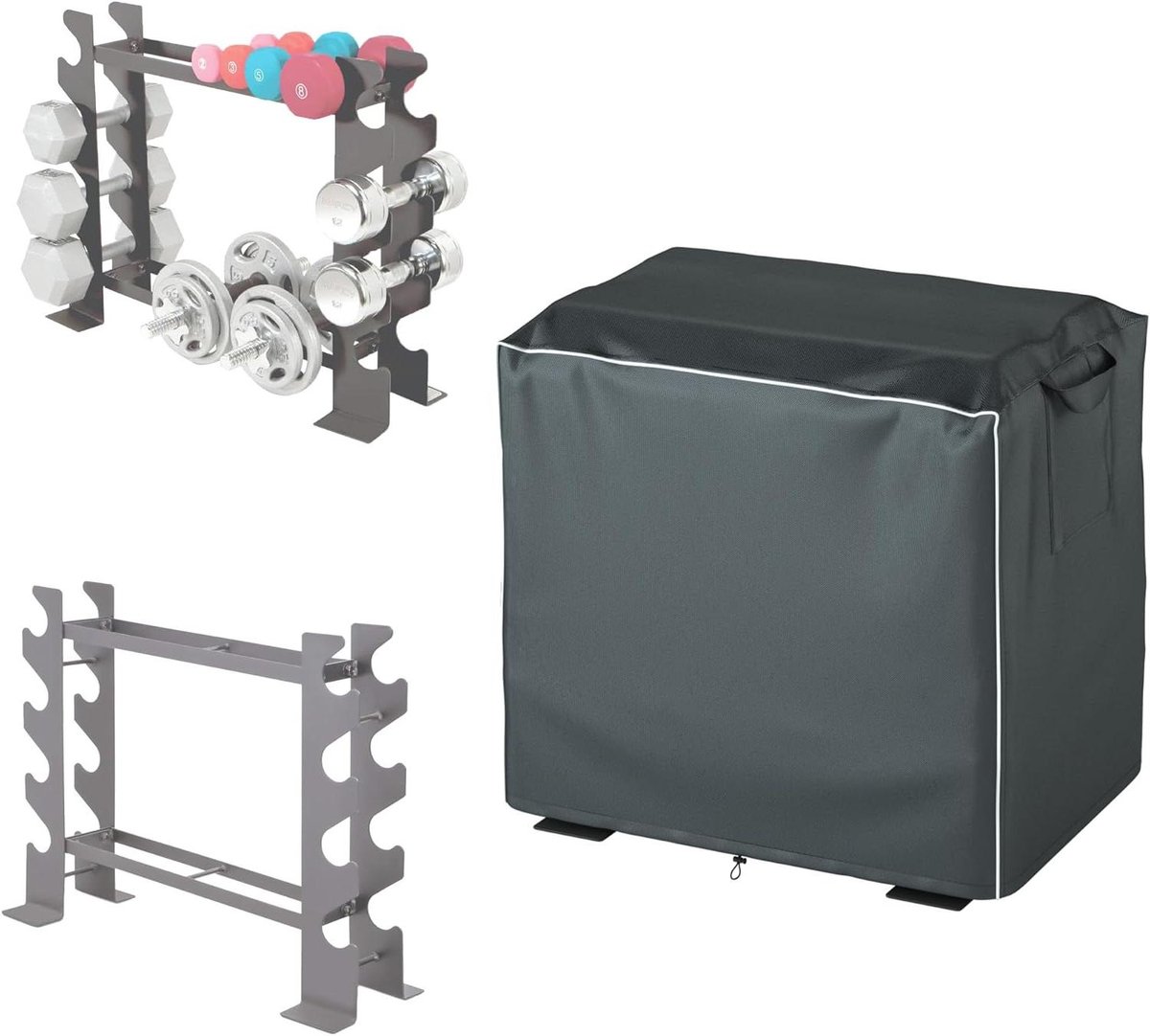 Beschermhoes Halterrek - Hoes voor Halterstandaard - Thuissportschool Beschermen - Waterdicht en Stofbestendig - 56 x 71 x 38 cm
