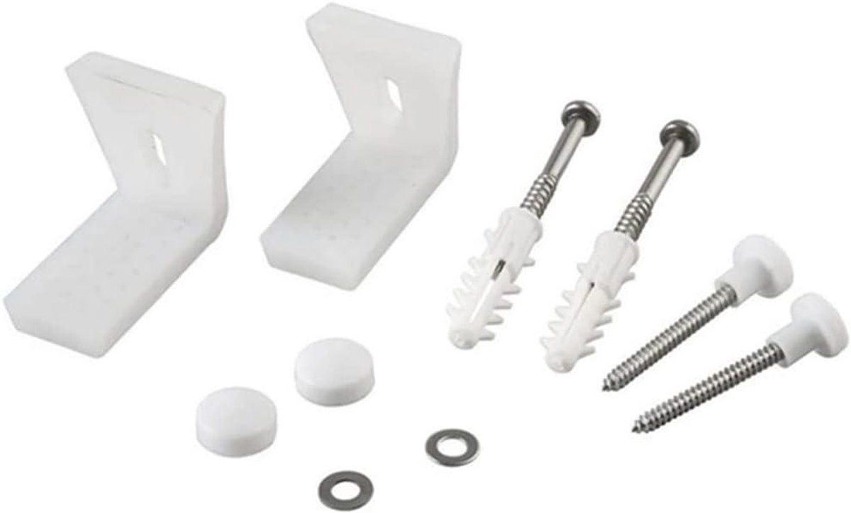 Toilet Bevestiging Kit - WC Pan Bouten - Badkamer Installatie - Schuine L-vorm - M10 Draad - Zilver