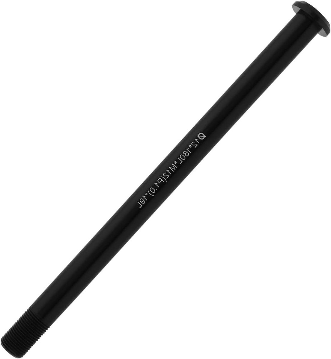 Fiets steekas - As spieshendel - Verbeterde fietsstabiliteit - Aluminiumlegering constructie - 12x180mm M12x1.0 - Zwart
