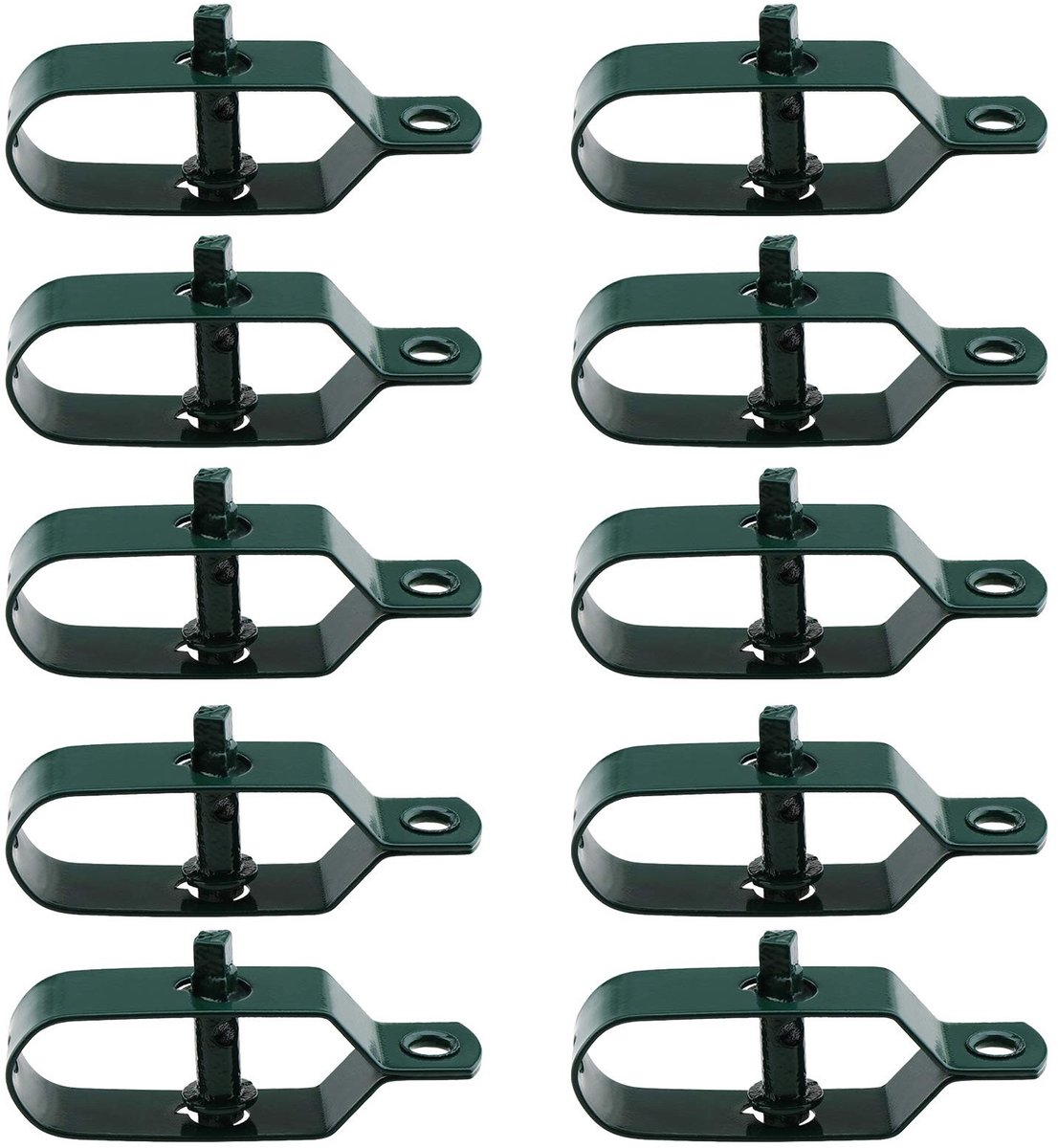 aladdien - Hekdraad Spanners - 10 Stuks - Duurzaam Koolstofstaal - Groen - Voor Boerderij en Omheining - Ideaal voor Touw Aanscherpen - 93.5mm