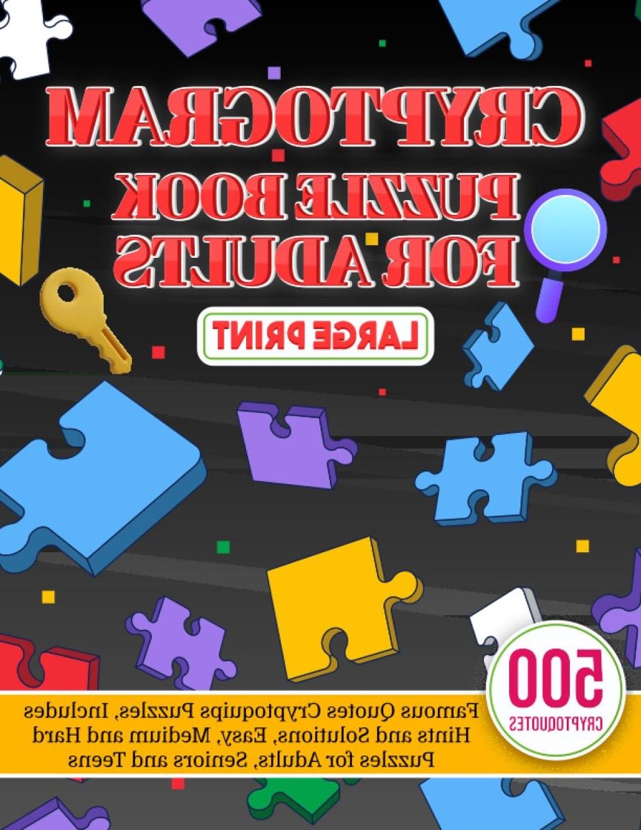 Cryptogram Puzzelboek - Cryptoquotes Puzzels - Hersenen Trainen - Grote Letter Print - 294 Pagina's - Niet gespecificeerd