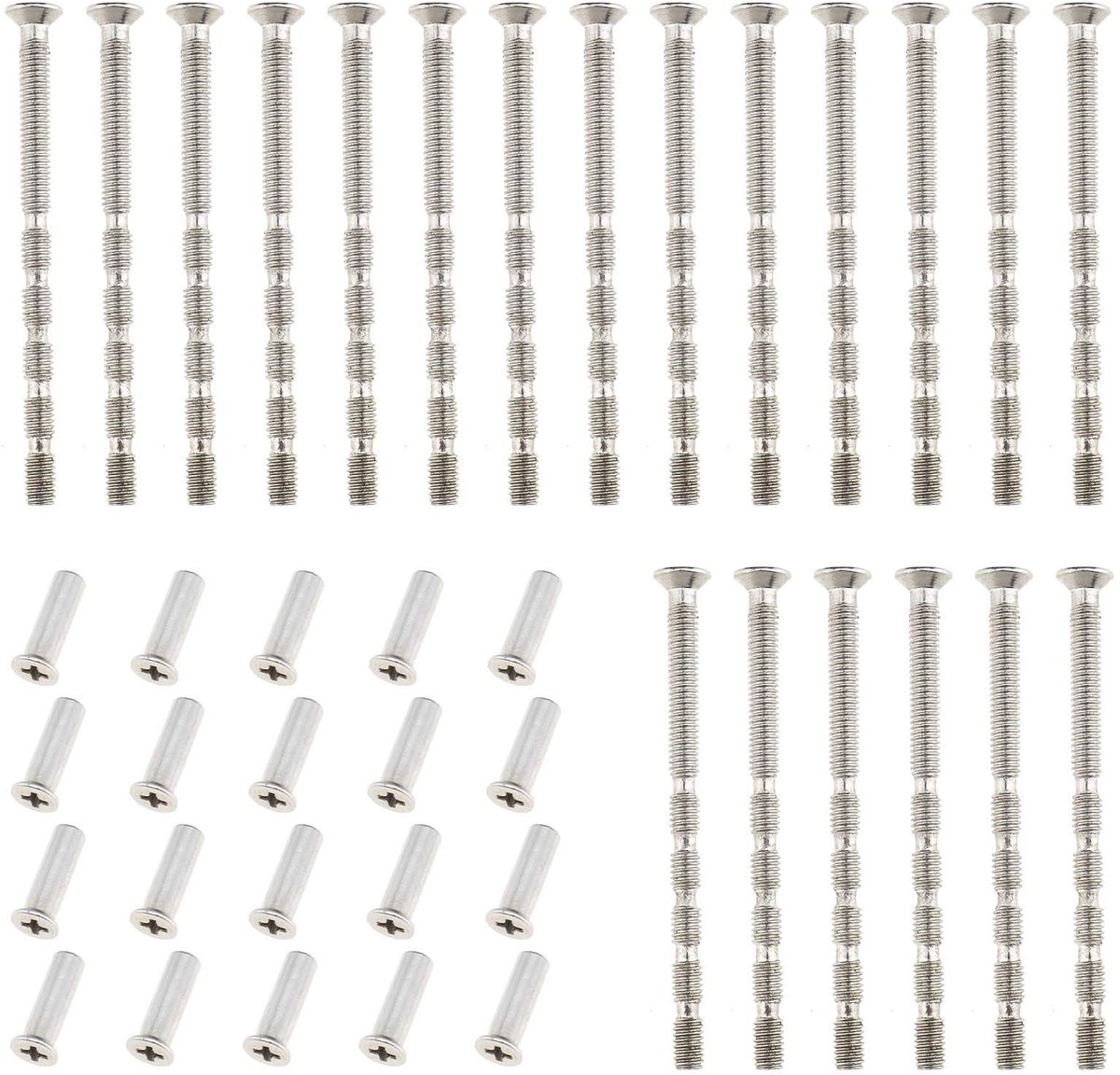 Store_9 - M4x60mm - Universele Bevestigingsschroeven - Phillips Kop - Zilver - Voor Deurhandgrepen - 20 Stuks - Voor Elektronica