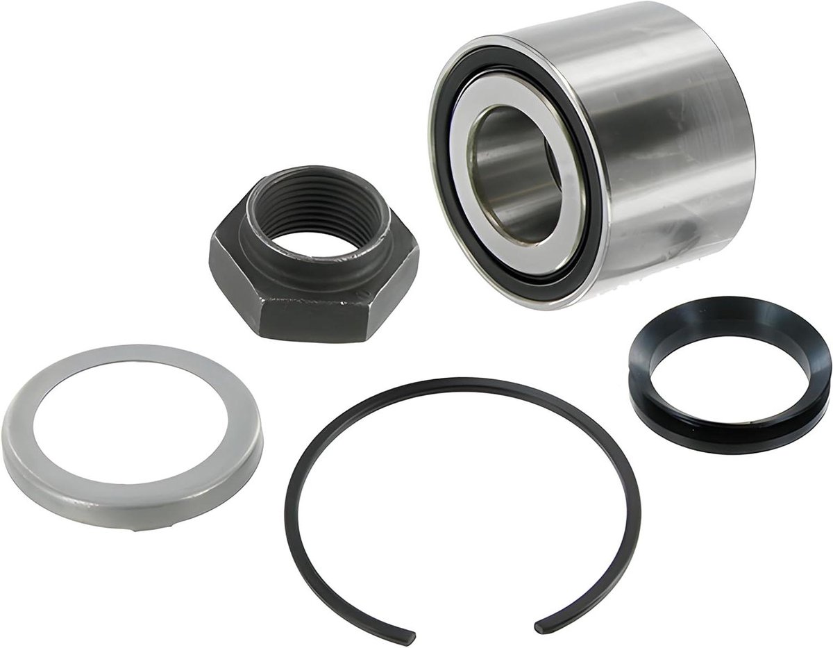 Wiellagerset Achterzijde - Wielnaaf Lagerset - Auto Onderhoud - Compleet Vervangingsonderdeel - 9.5 x 6.4 x 9.7 cm - Zwart