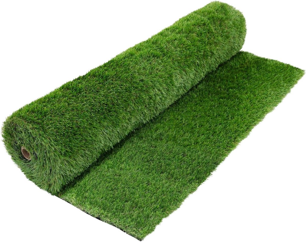 Kunstgras Rol - Nepgras Grasmat - Balkon Terras Tuin - UV Bestendig Waterdoorlatend - 100x200 cm - Groen