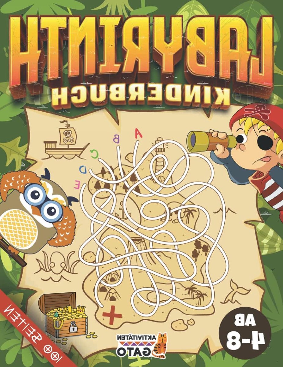Labyrintenboek Kinderen - Puzzelboek Kleuters - Hersenen Trainen - 100 Gevarieerde Labyrinten - 103 Pagina's - Niet Gespecificeerd