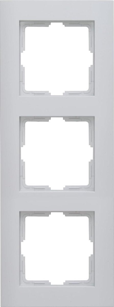 Afdekframe 3-voudig - Wandframe Decoratie - Schakelaars Afdekken - Architectonisch Trend - Niet gespecificeerd - Mat Grijs