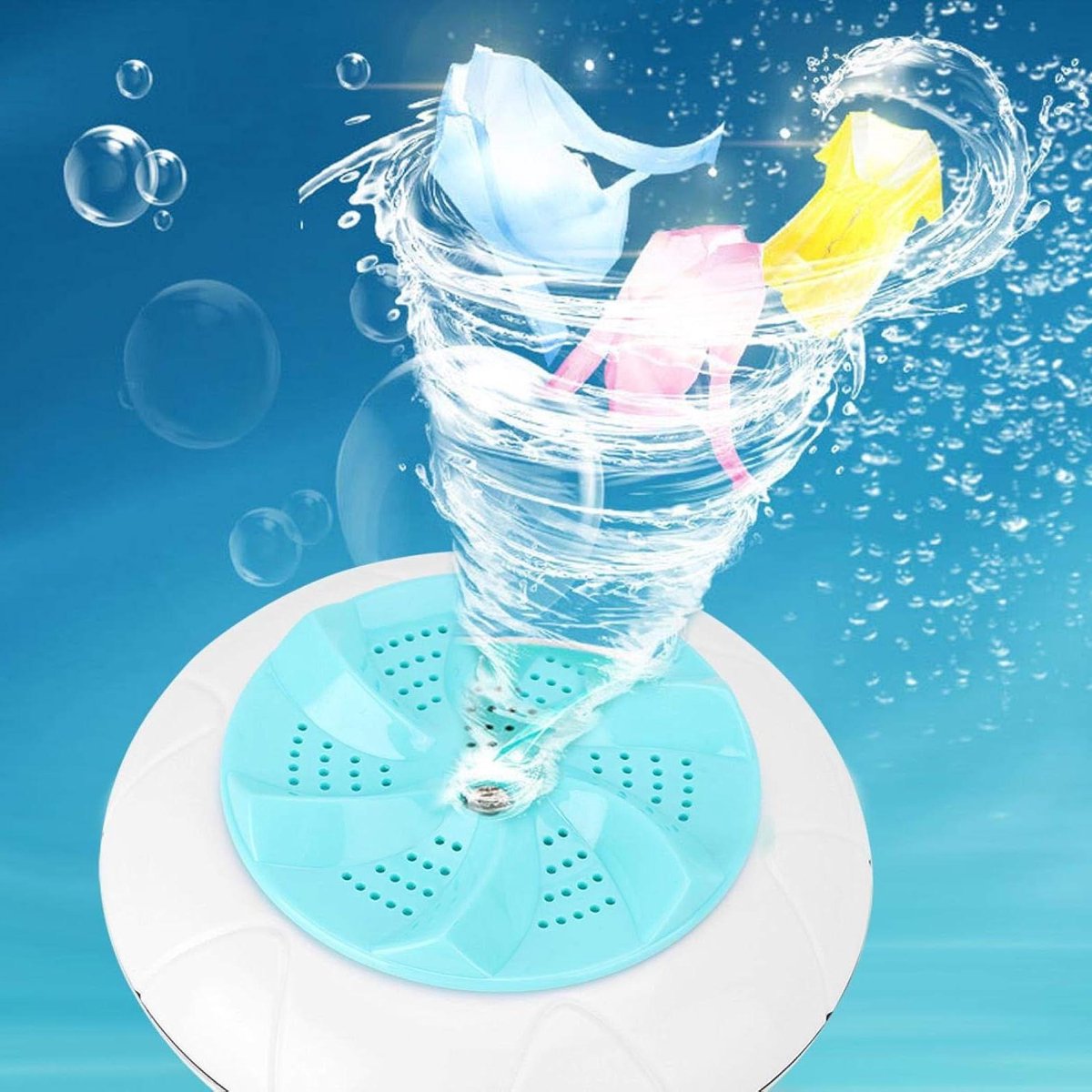 Mini Wasmachine - Draagbare Wasmachine Ultrasoon - Reizen en Kleine Was - Dubbele Reinigingstechnologie - 1 kg - Groen