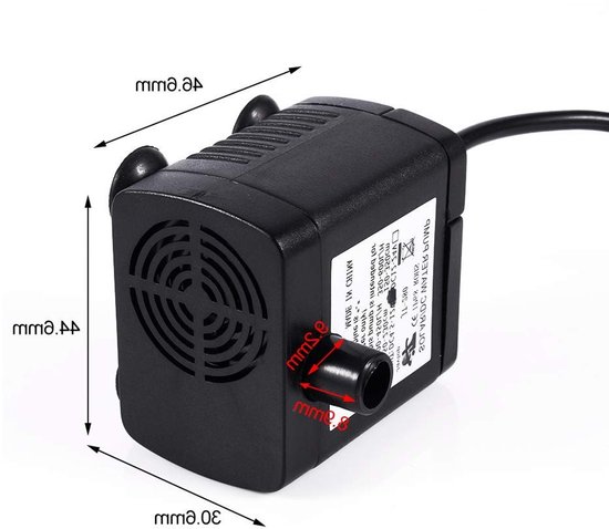 Mini Submersible Pomp 12V voor Aquarium, Fontein en Vijver - Zonne-energie Aangedreven, Waterpomp, Tuinaccessoire — afbeelding 2