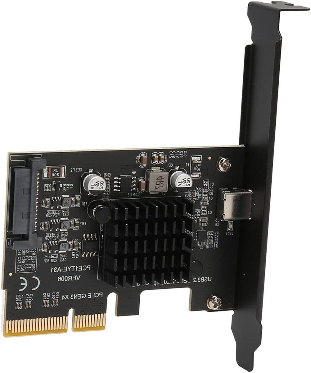 USB 3.2 Gen 2 Uitbreidingskaart voor PC, Type C 20Gbps PCIe Kaart voor Desktop en Laptop Upgrade
