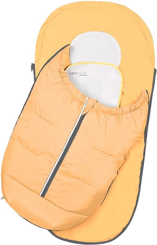 Zomervoetenzak - Baby slaapzak - Comfortabel reizen - Coolmax vochtregulerend materiaal - 98 x 55 cm - Grijs — afbeelding 3