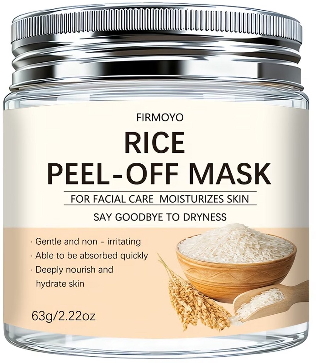 Rice Gezichtsmasker – Hydraterend & Exfoliërend Masker met Rijstextract en Glycerine