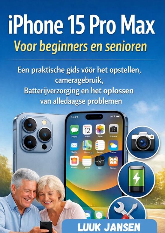 iPhone 15 Pro Max Voor beginners en senioren - cover