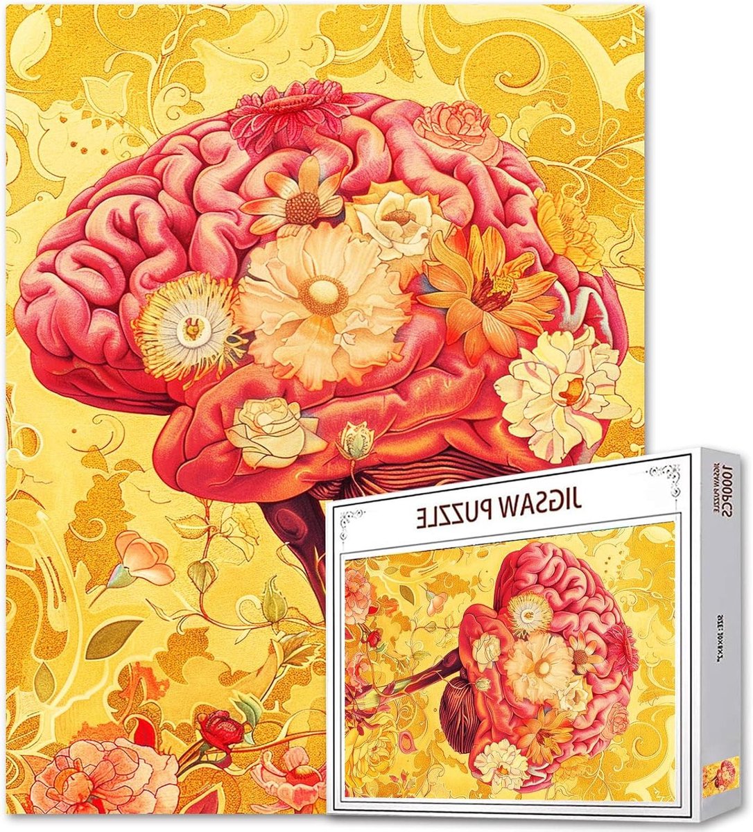 Legpuzzel Volwassenen - Hersenbreker Puzzel - Ontspannende Hobby - 1000 Stukjes - 50 x 70 cm - Bloemen Artwork