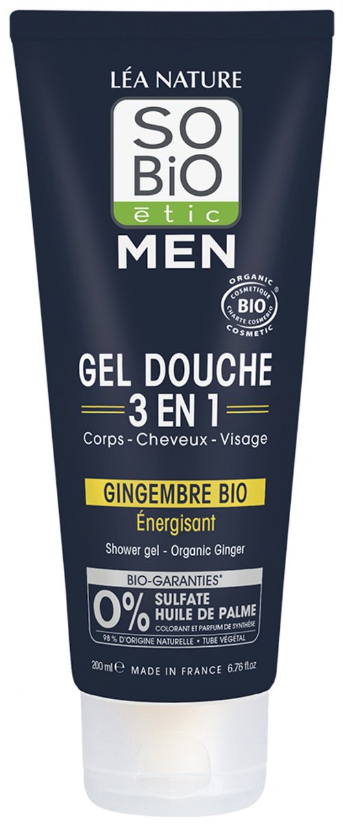 So bio etic Showergel for men 3-in-1 ginger 200 Milliliter