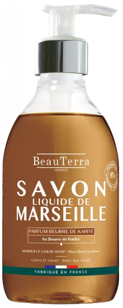 Beauterra Savon Marseille Beurre Karite 300ml