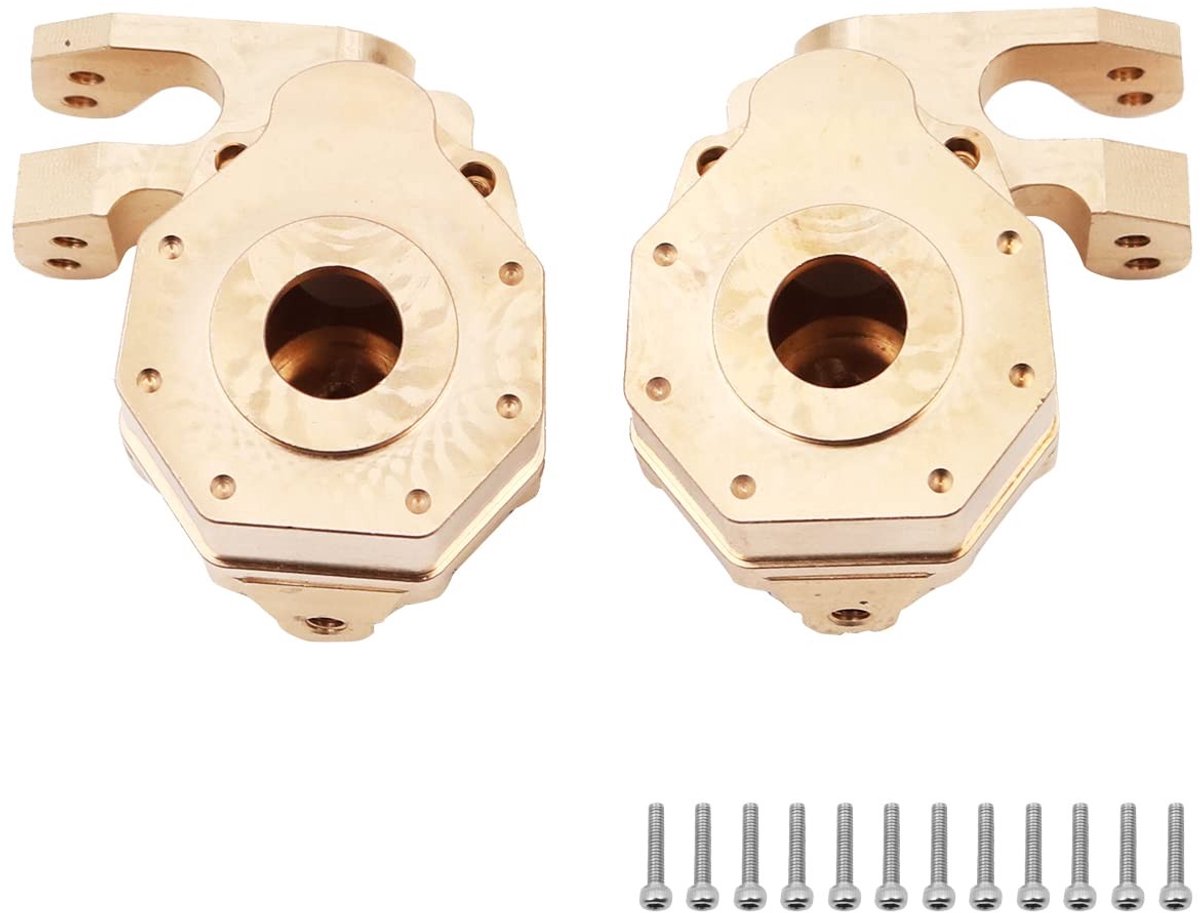Dailygoods - Dailygoody - RC Auto Zware Messing Contragewicht - Verbeterde Balans - 1 Paar - RC Steering Knuckle - Compatibel met Traxxas TRX-4 - Voor 1/10 RC Craw...