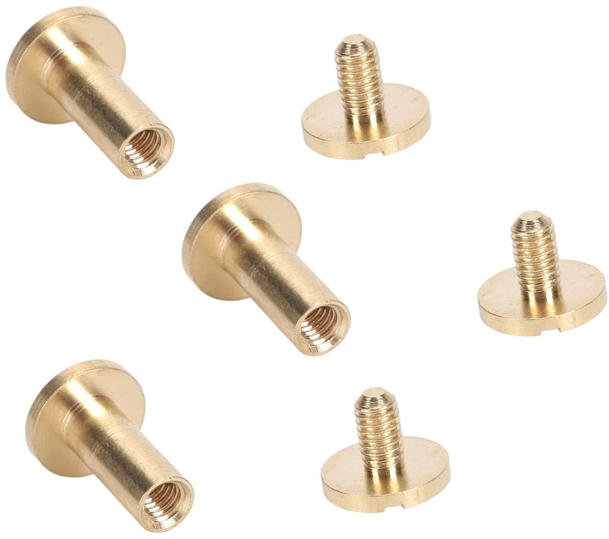 Dailygoods - Premium Messing Klinknagels Kit voor DIY Projecten