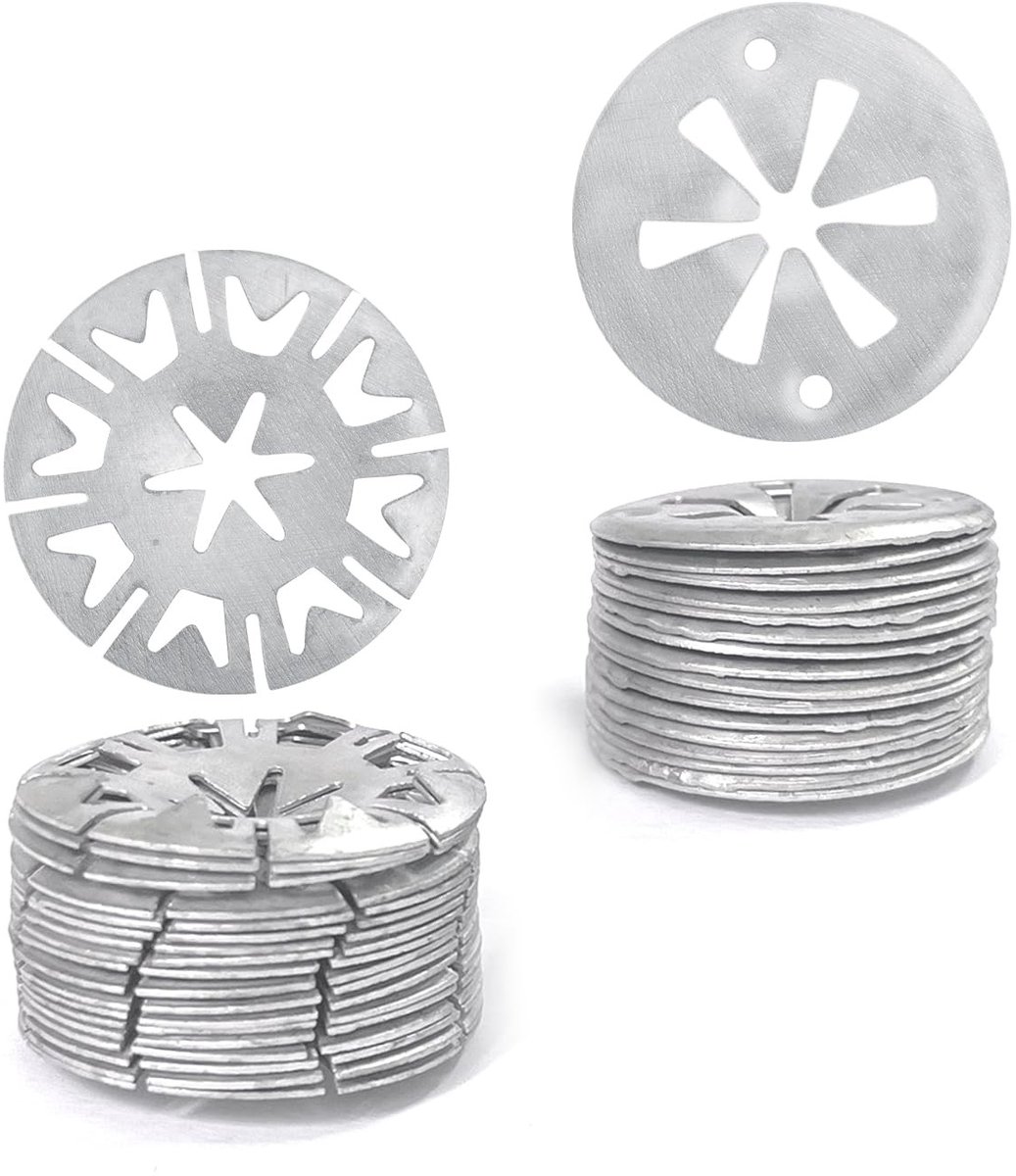 Dailygoods - Cosensi - Dailygoods - Set van 60 Metalen Clip-on Sluitringen voor Diverse Toepassingen