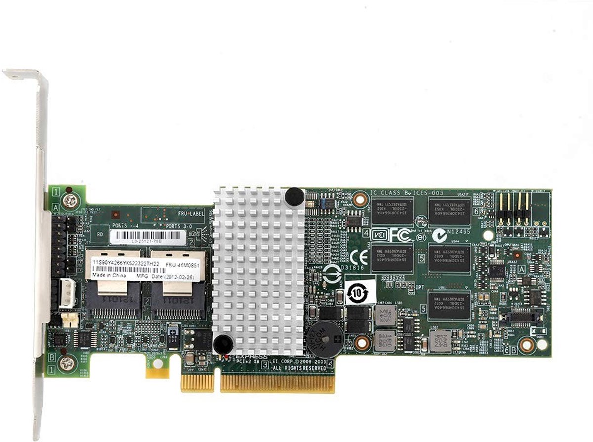Dailygoods - Dailygoody 9260-8i SATA/SAS-array-kaart - PCIe x8 - 6 Gbit/s - Ideaal voor RAID-configuraties - Betrouwbare prestatie - Geschikt voor serveromgevingen